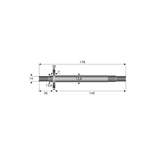 Briggs &amp; Stratton Genuine 94129MA SHAFT SPLINED Replacement Part