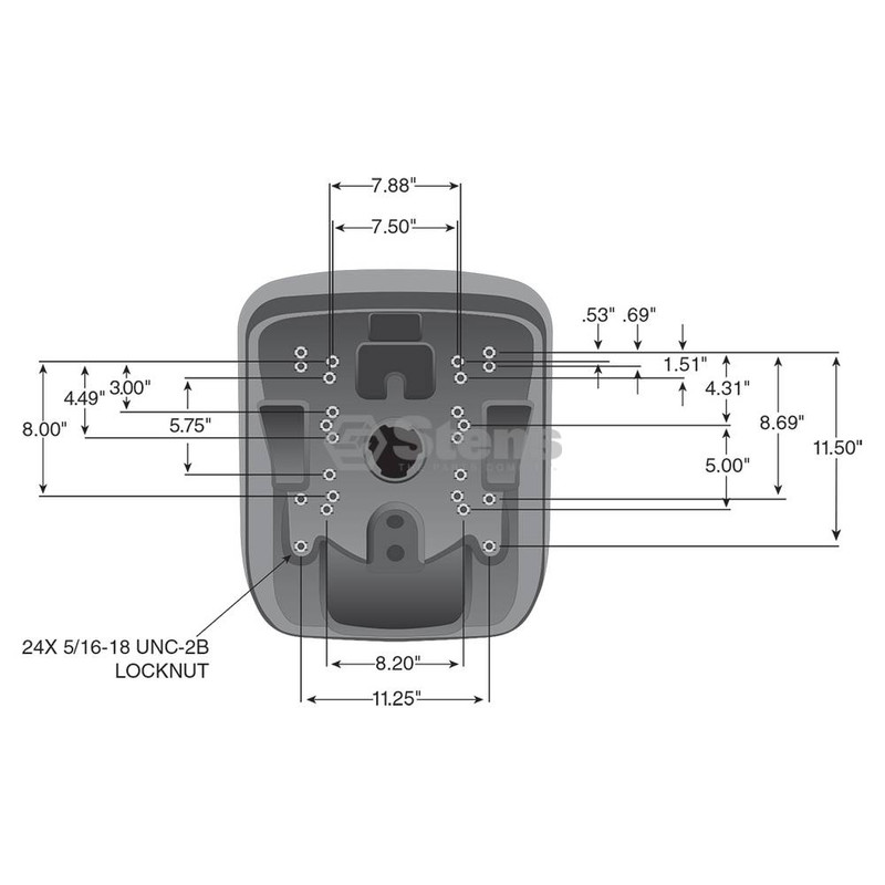 Stens 420-183 High Back Seat Universal most models of riding mowers
