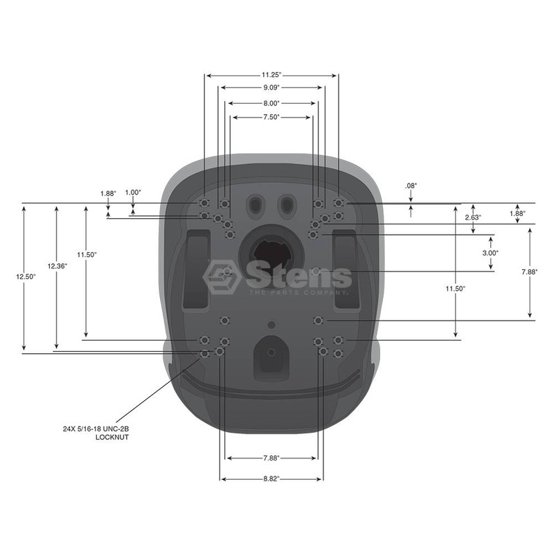 Stens 420-202 High Back Seat Universal most models of riding mowers
