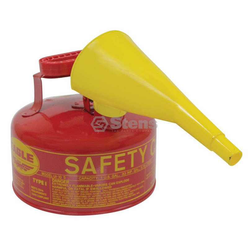 Stens 765-180 Eagle Metal Safety Fuel Can Eagle 1 Gallon With Funnel