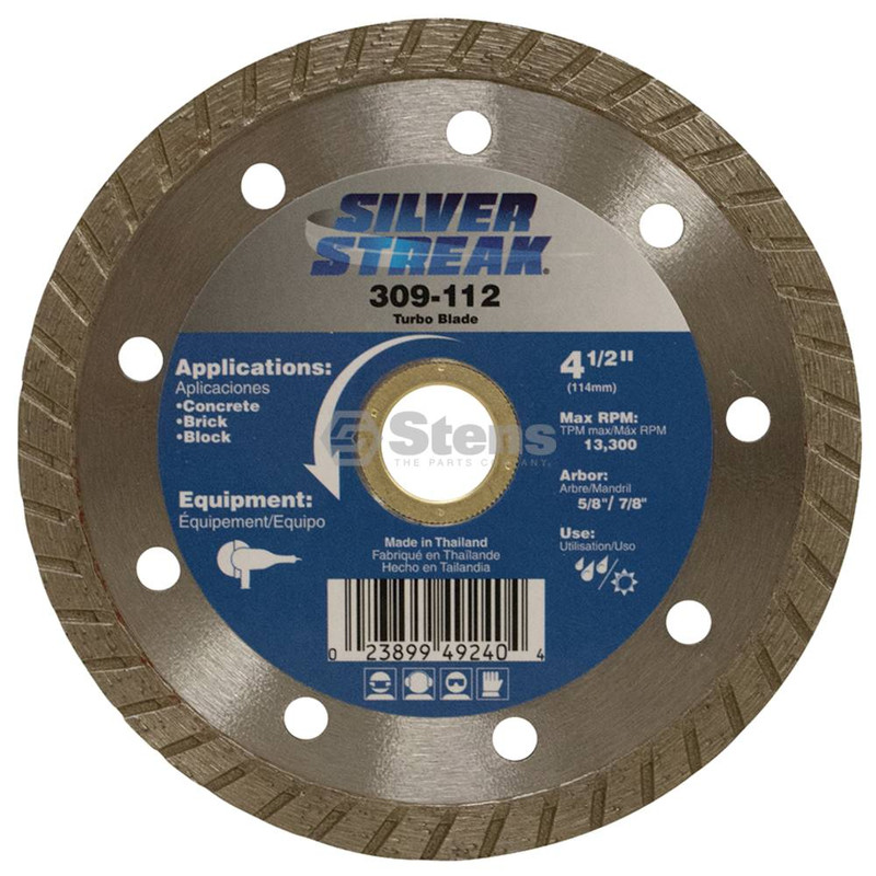 Stens 309-112 Silver Streak Turbo Blade Cut-Off Saw For angle grinders