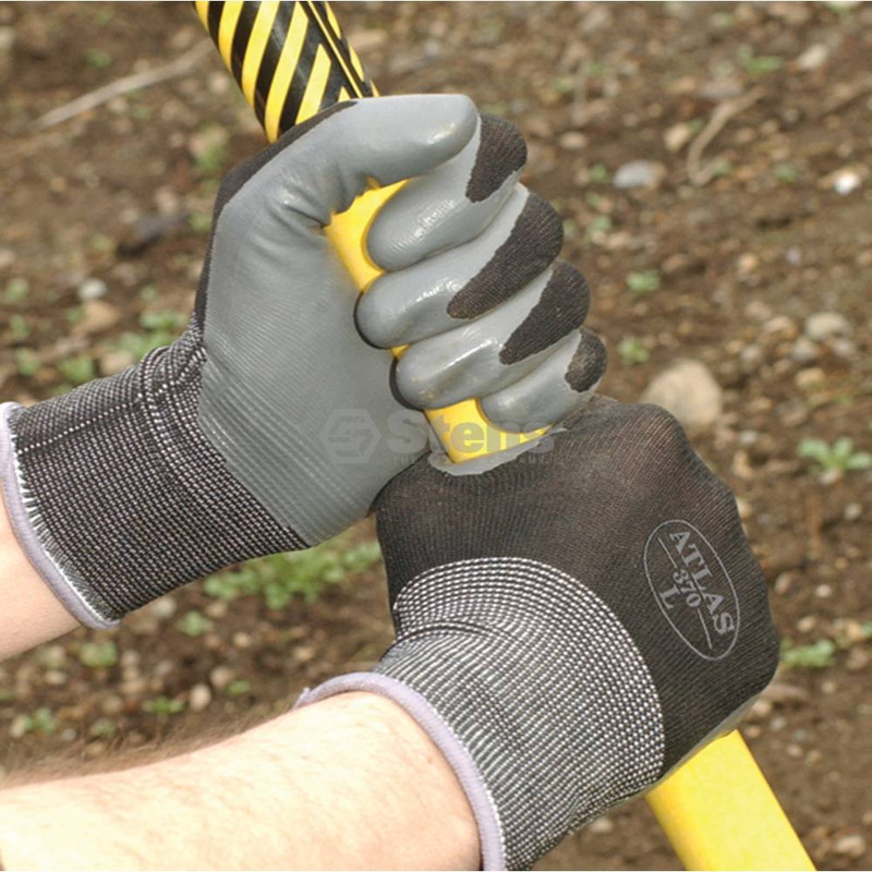 Stens 751-224 Glove Black foam nitrile palm coating provides Medium