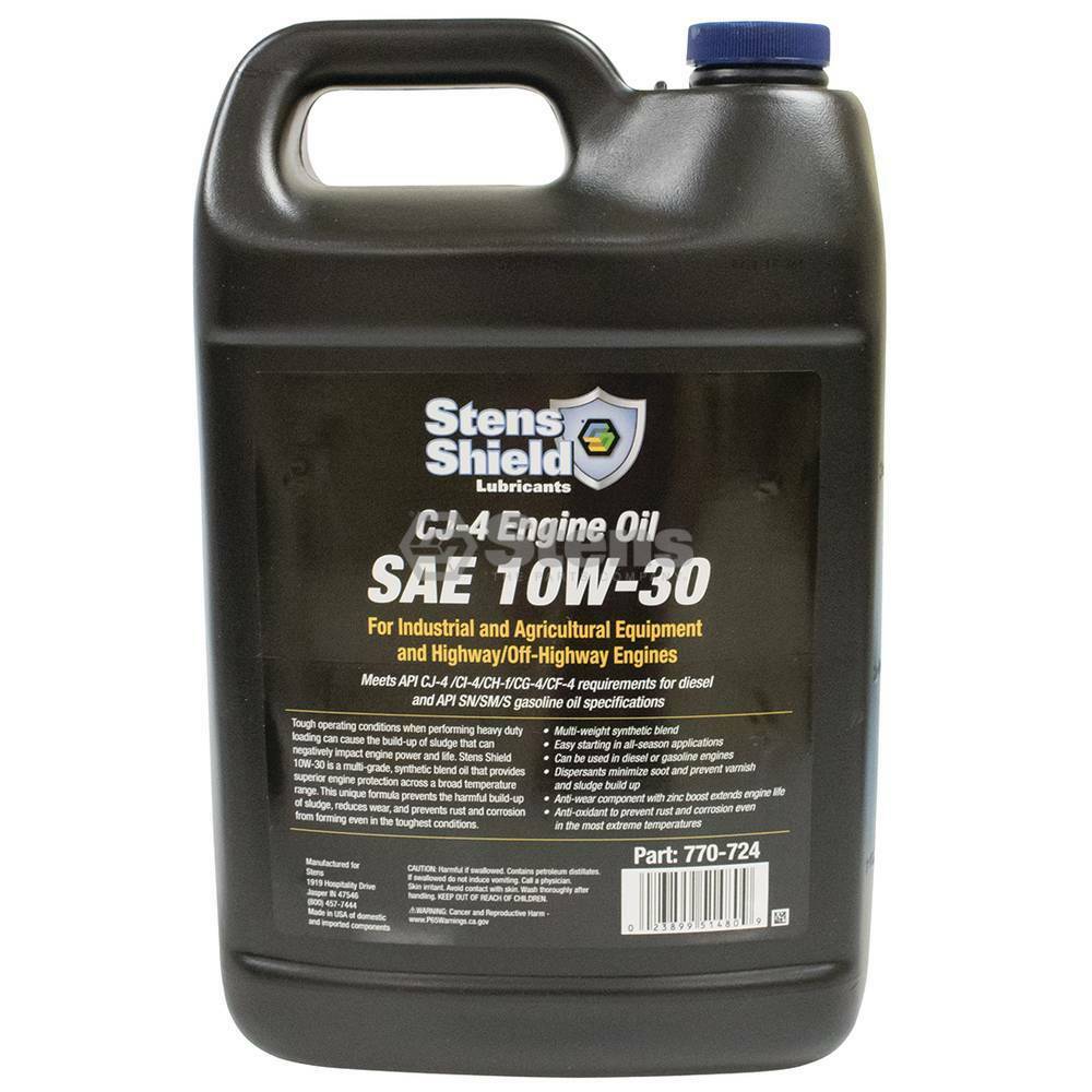 4 Pack of Stens 770-724 Shield CJ-4 Engine Oil 770-722 SAE 10W-30