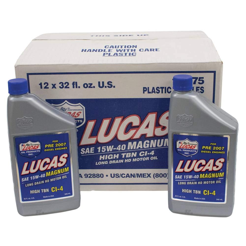 12 PK Stens 051-547 Lucas Oil Magnum High TBN Motor Oil 10075 SAE