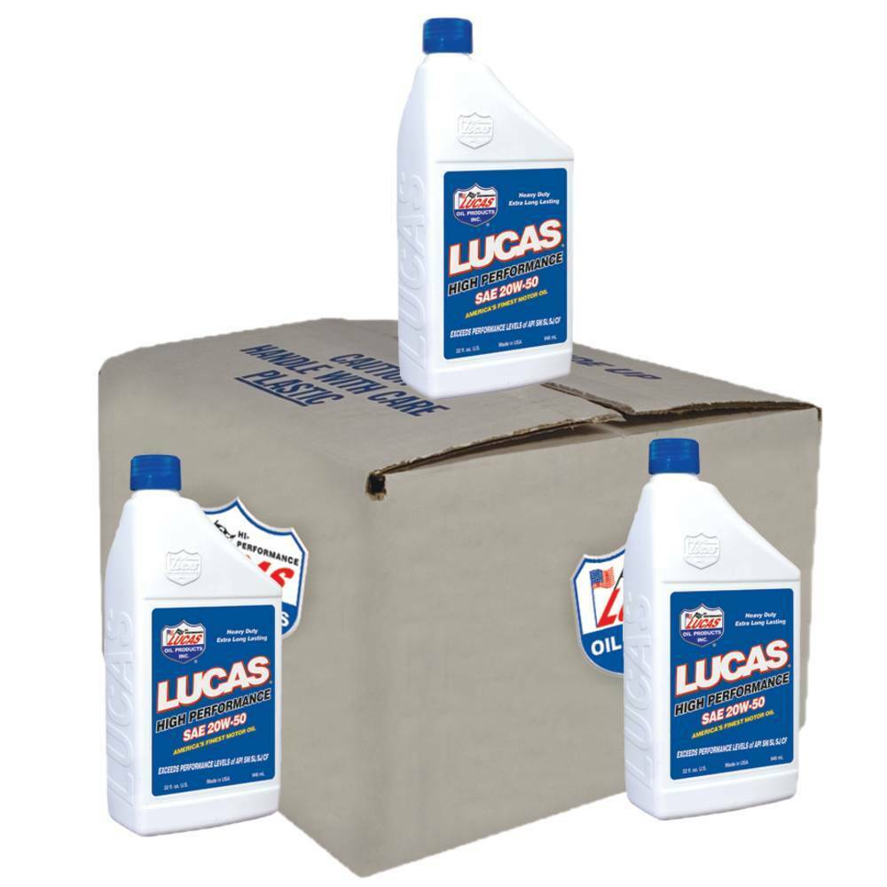 6 Pack of Stens 051-624 Lucas Oil High Performance Oil 10252 SAE 20W-50