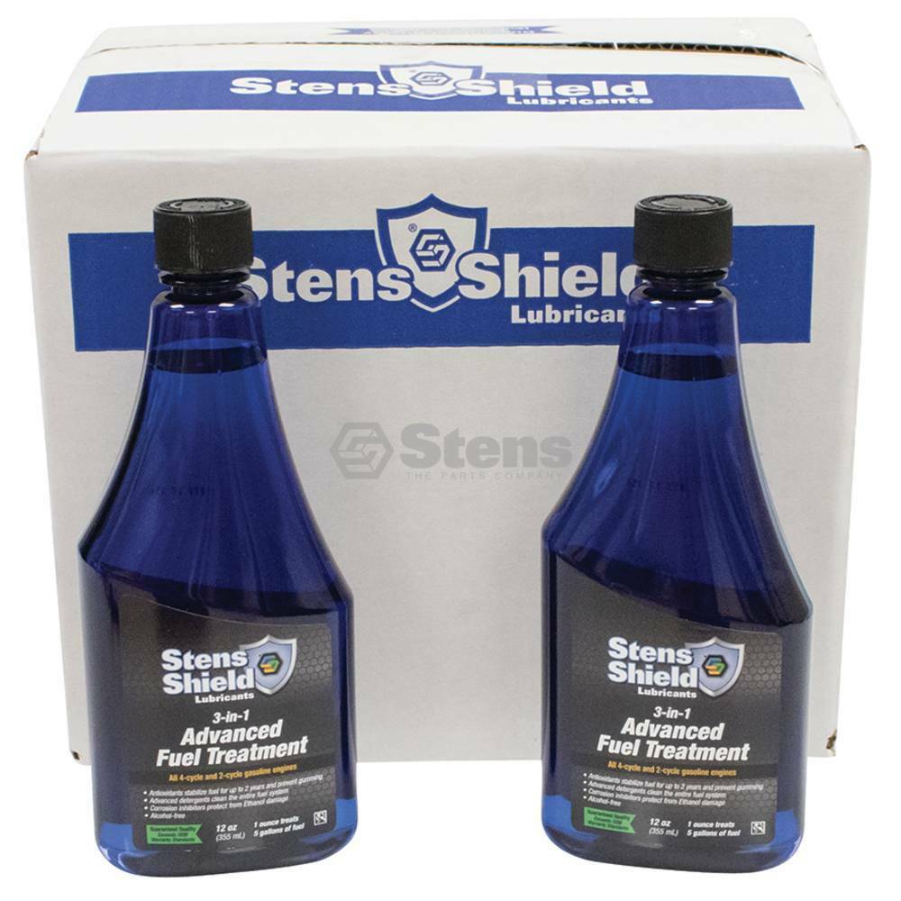 12 PK Stens 770-742 Shield 3-In-1 Advanced Fuel Treatment AYP 33500 100117