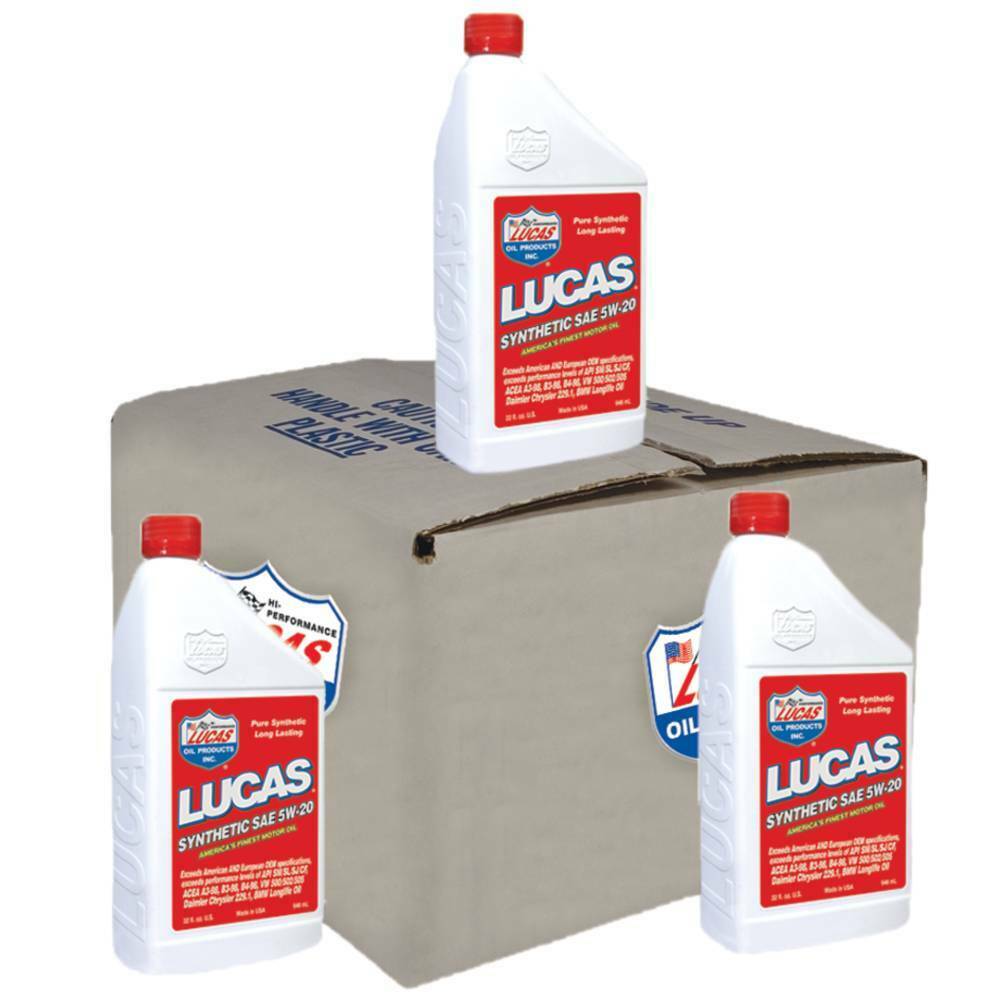 6 Pack of Stens 051-513 Lucas Oil Synthetic Motor Oil 10082 SAE 5W-20