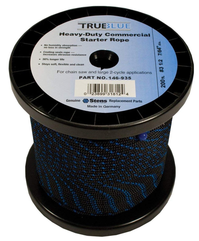 146-935 TrueBlue 200 Starter Rope 3 0.5 Solid Braid OEM Supplier