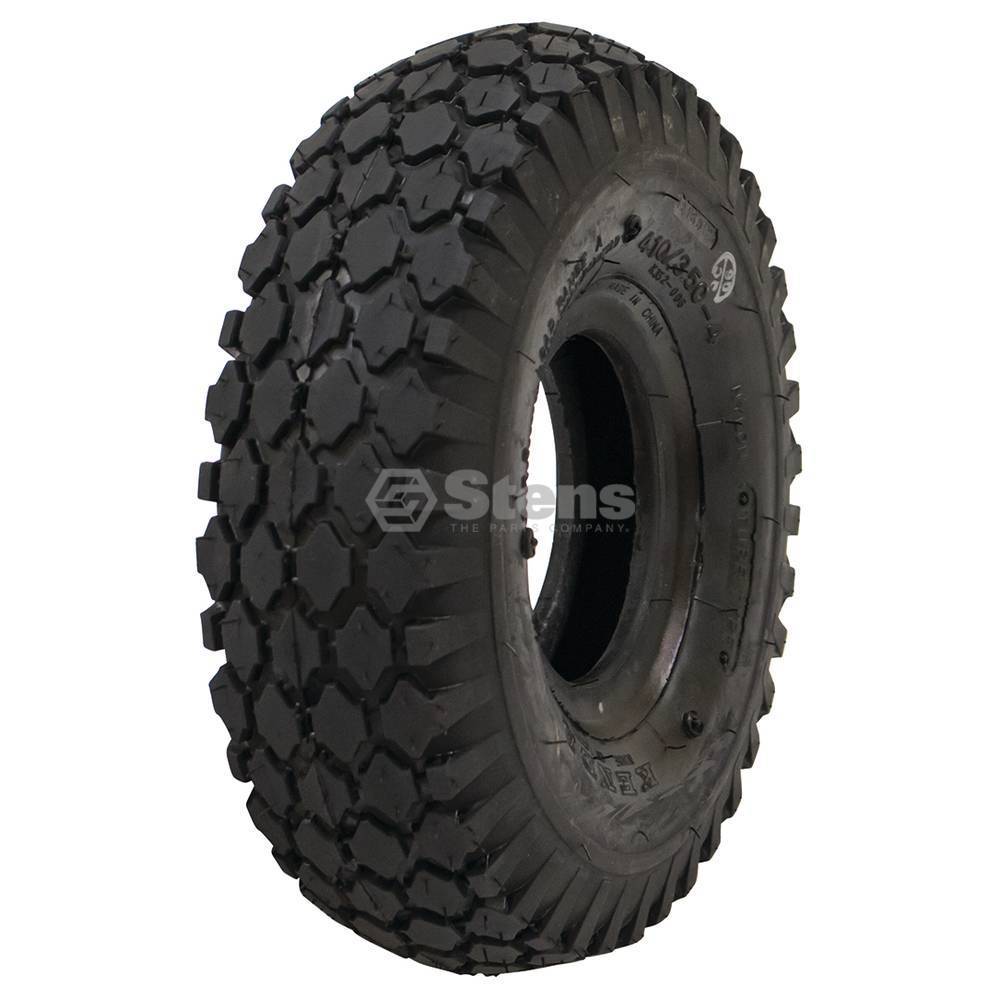 Stens 160-340 Tire Fits 4.10x3.50-4 Stud 2 Ply Puncture resistant