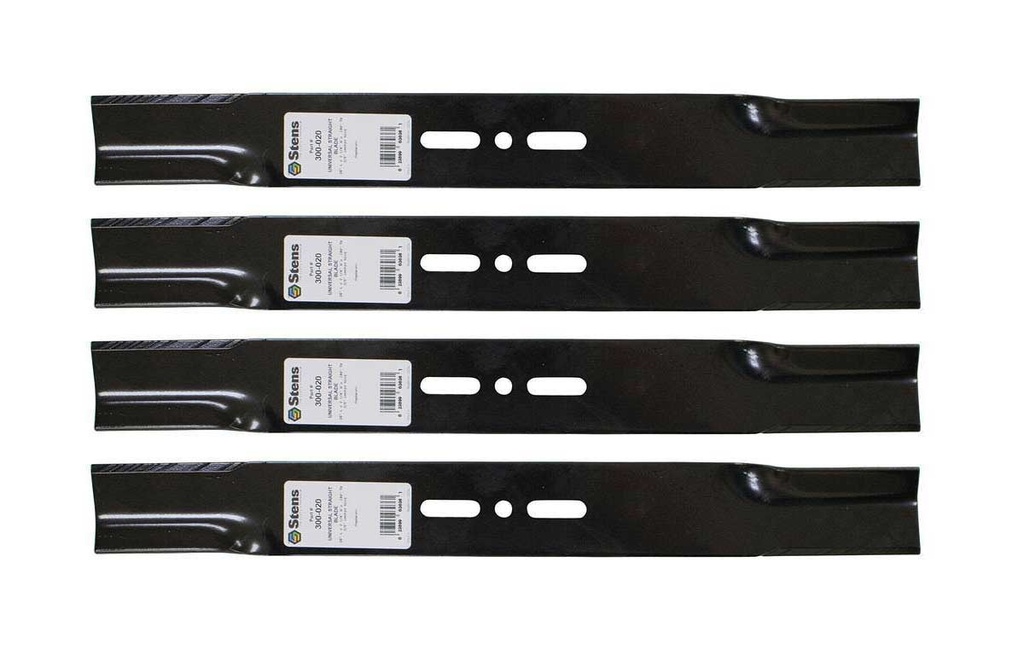 4 Pack of Stens 300-020 Lawnmower Universal Straight Blade Jacobsen 554589