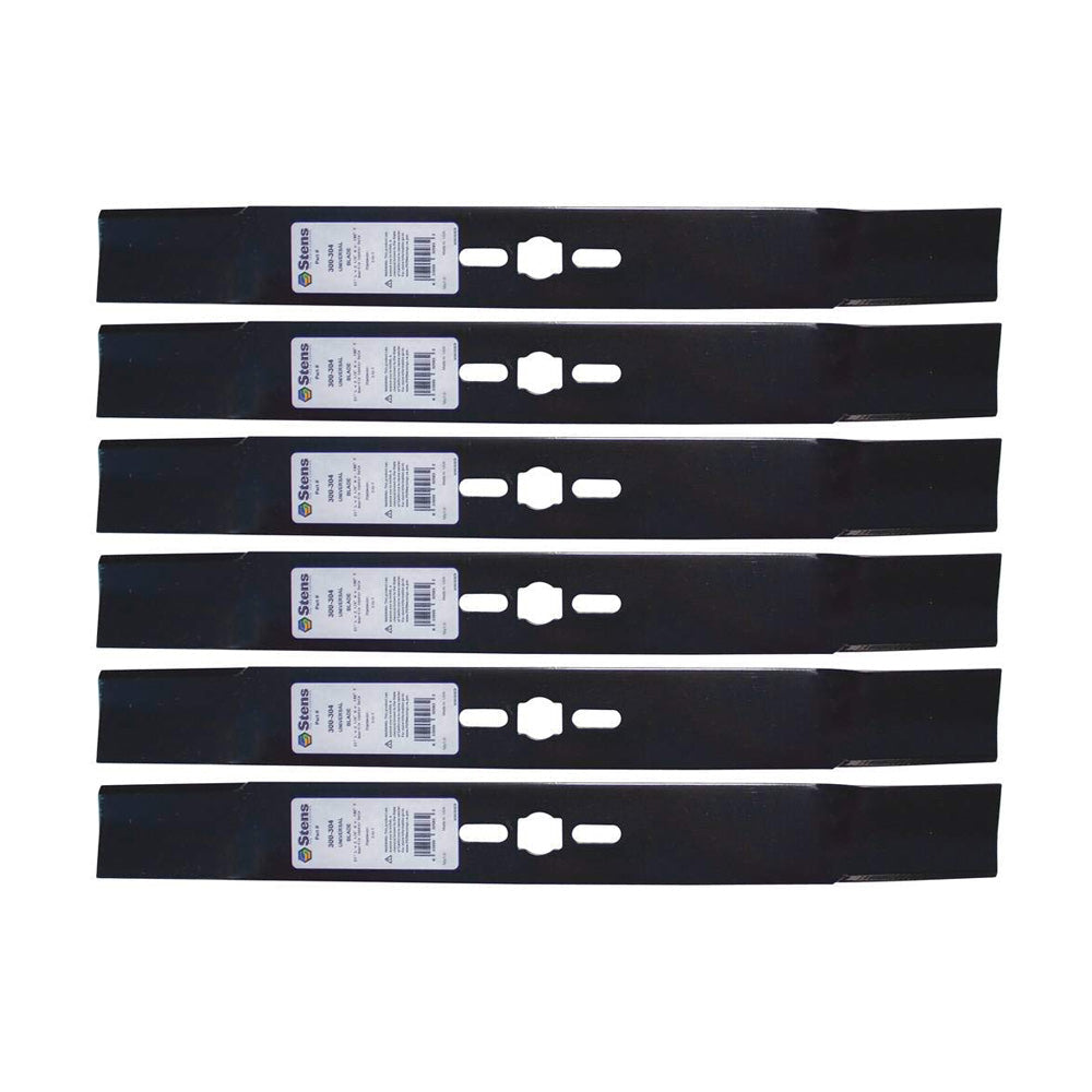 6 Pack of Stens 300-304 Universal 3-in-1 Blade Craftsman 33402