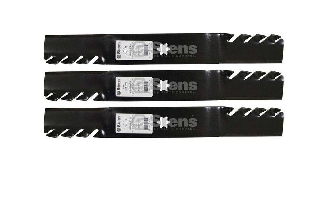 3 Pack of Stens 302-146 Silver Streak Toothed Blade MTD 742-0610 742-0610A