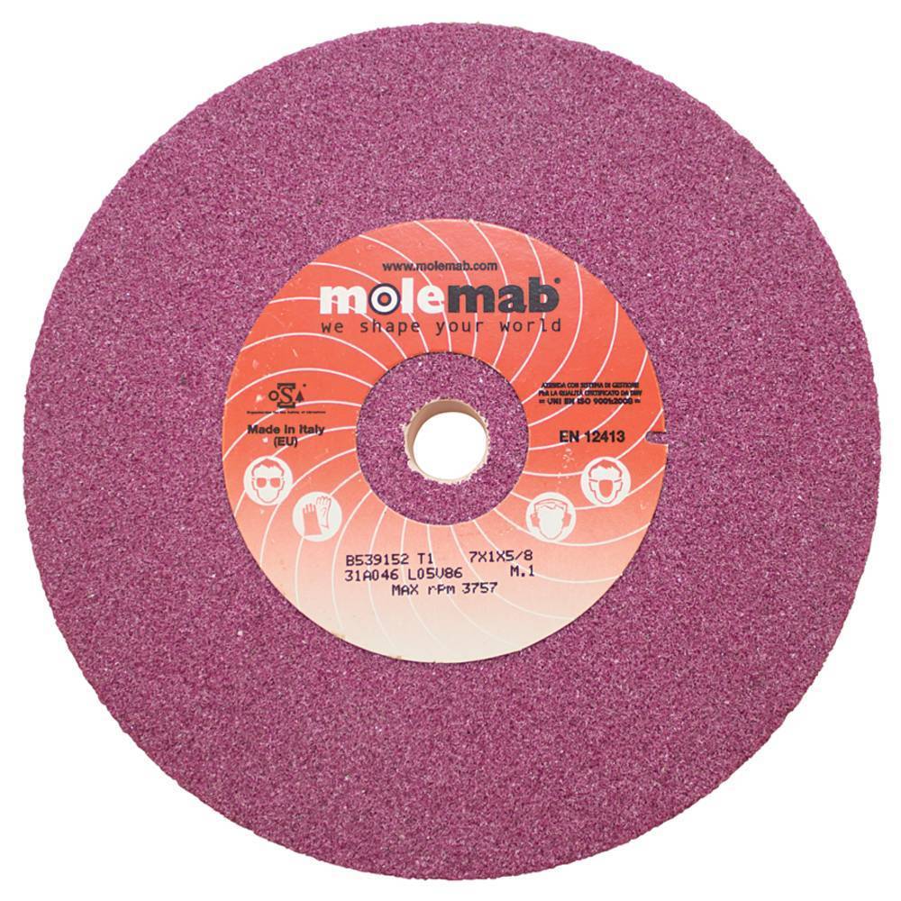 Stens 750-011 Molemab Grinding Wheel 7 x 1 x 5/8 46 grit Ruby