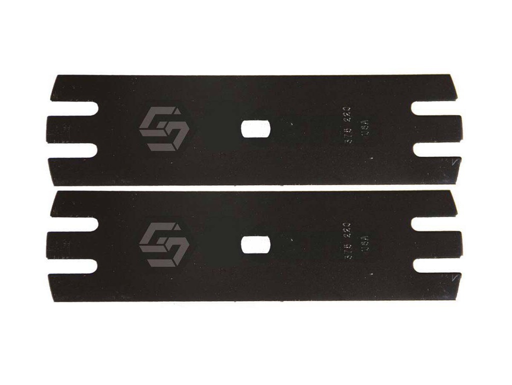 2 PK Stens 375-220 Edger Blade Cooper ED-2 Serrated Center Hole Length 9 Inches