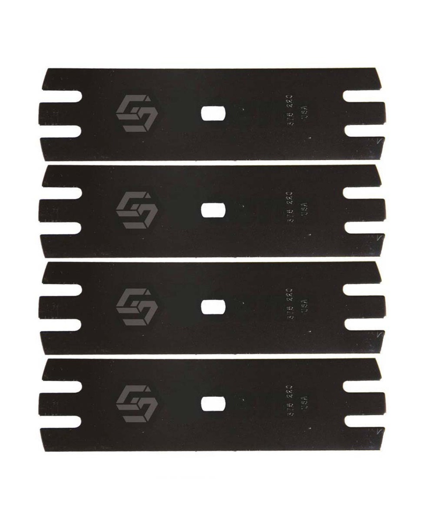 4 PK Stens 375-220 Edger Blade Cooper ED-2 Serrated Center Hole Length 9 Inches