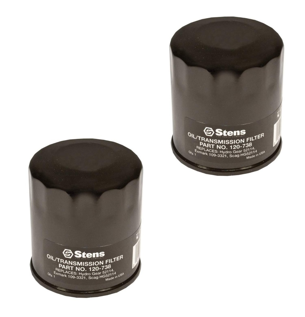 2 PK of Stens 120-738 Transmission Filter Exmark 109-3321 Toro 109-3321 Scag