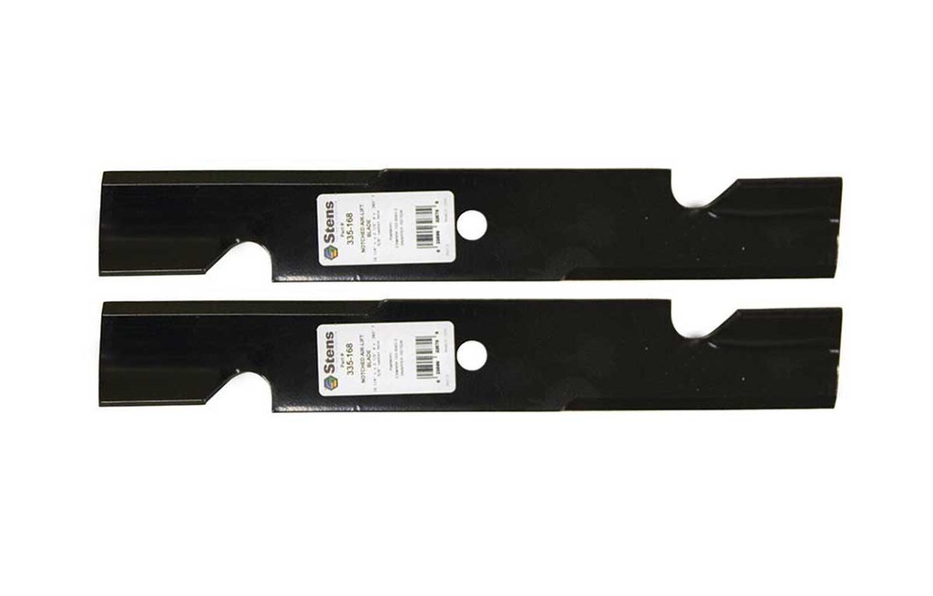 2 Pack of Stens 335-168 Mower Notched Air-Lift Blade Husqvarna 539100340 Exmark