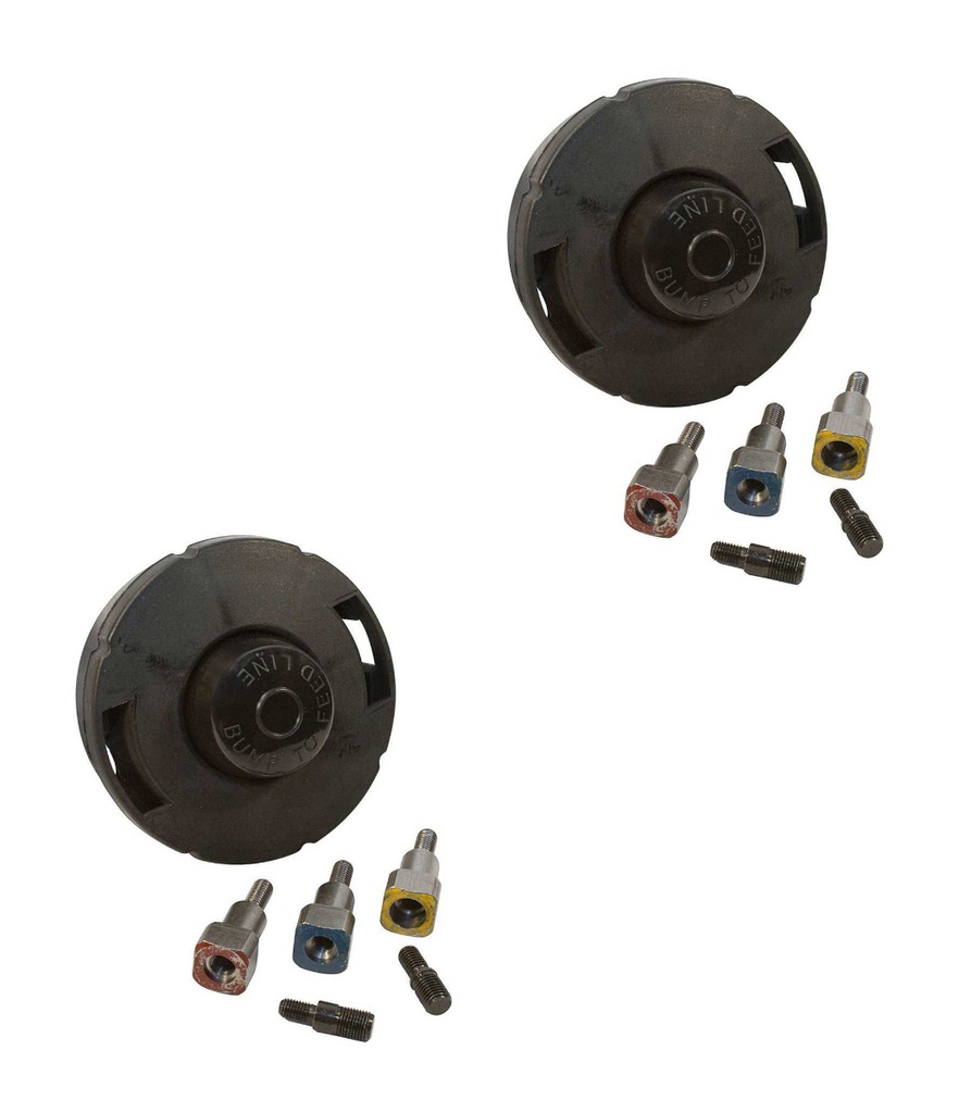 2 Pack of Stens 890-204 Trimmer Head Fits over 90% of all gas powered trimmers
