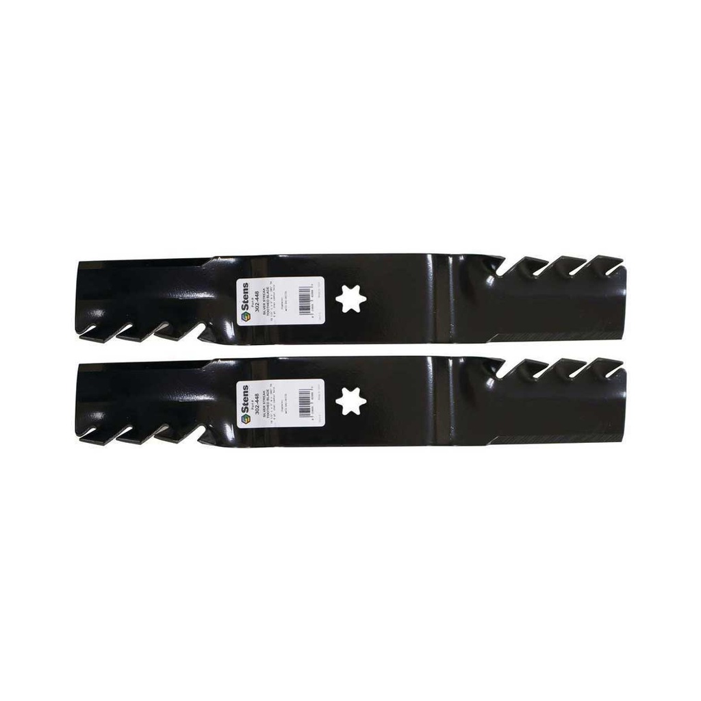 2 PK Stens 302-448 Silver Streak Toothed Blade Fits MTD 742-0677 742-0677A