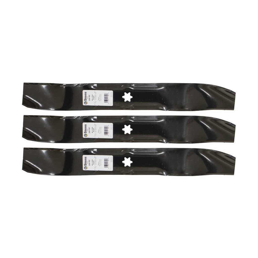 3 PK Stens 335-707 Mulching Blade MTD 490-110-M115 742-04087 742-04126
