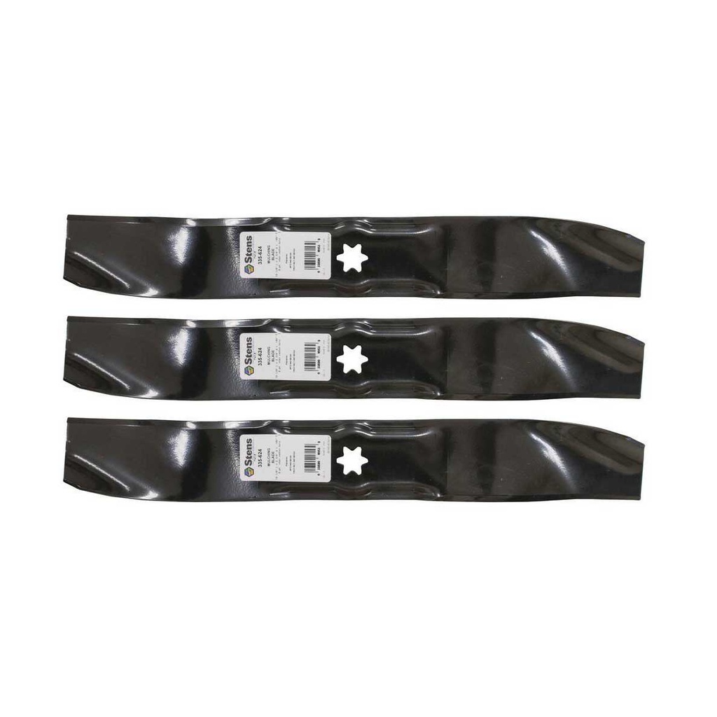 3 PK Stens 335-624 Mulching Blade Fits MTD 4720610 490-110-M114 742-0610