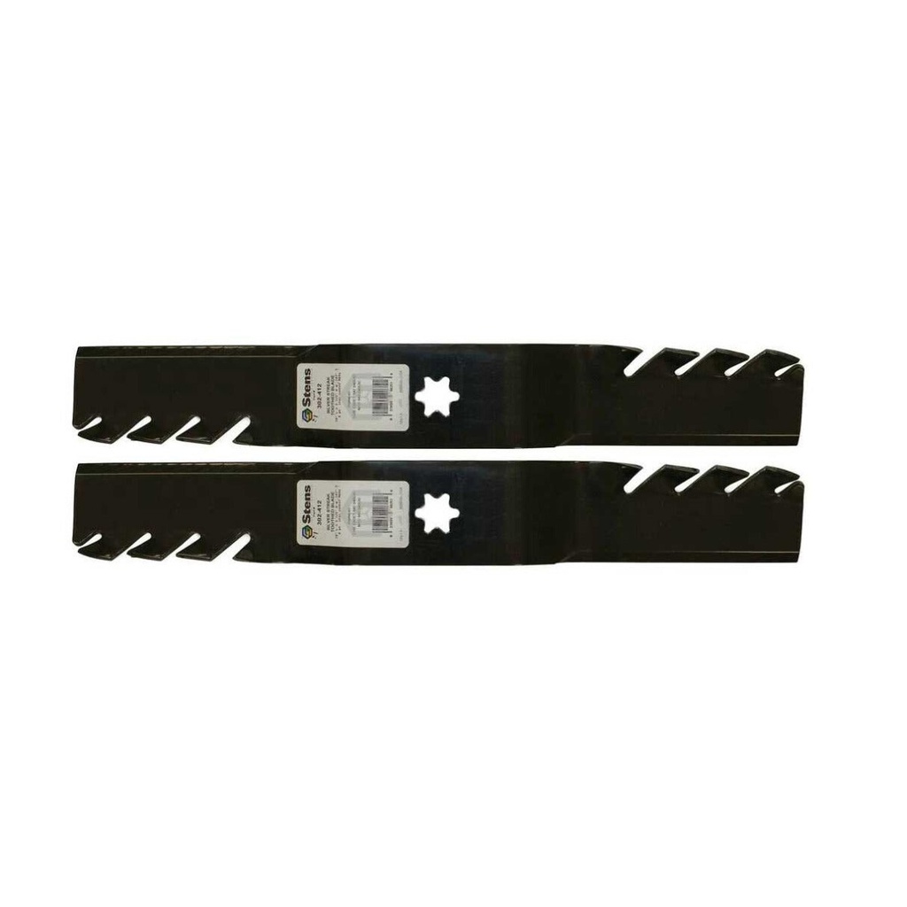 2 Pack of Stens 302-412 Silver Streak Toothed Blade Fits MTD 742-04053