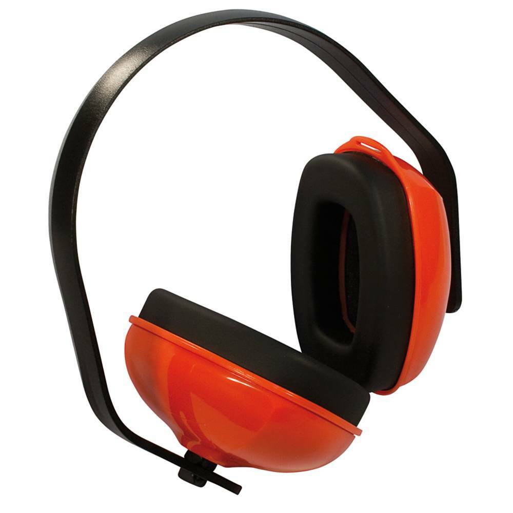 Stens 751-666 Ear Muff Multi-position strap NRR 25 Bright orange color