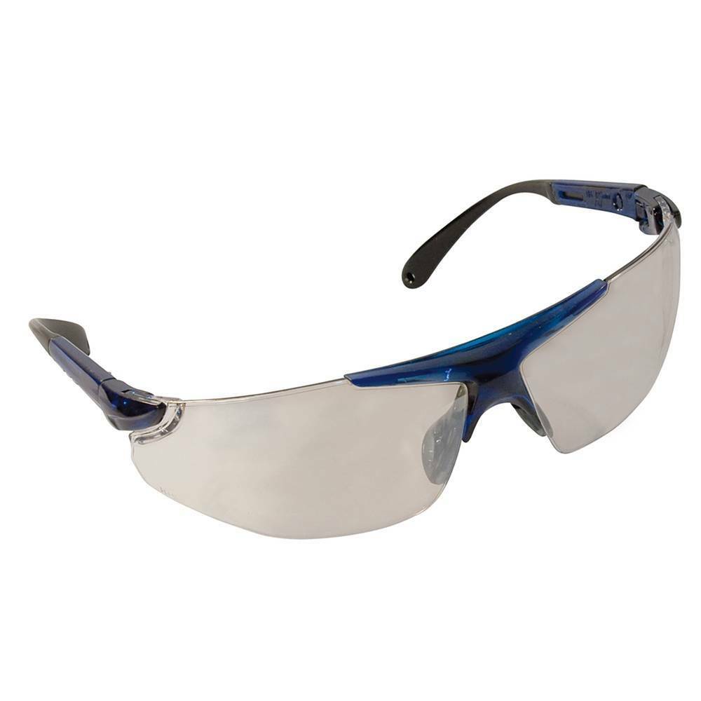 Stens 751-658 Safety Glasses Blue frame indoor/outdoor clear lens