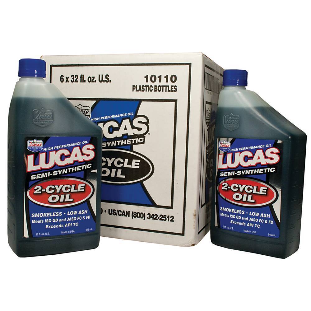 6 PK Stens 051-533 Lucas Oil 2-Cycle Oil Lucas Oil 10110 snowmobiles