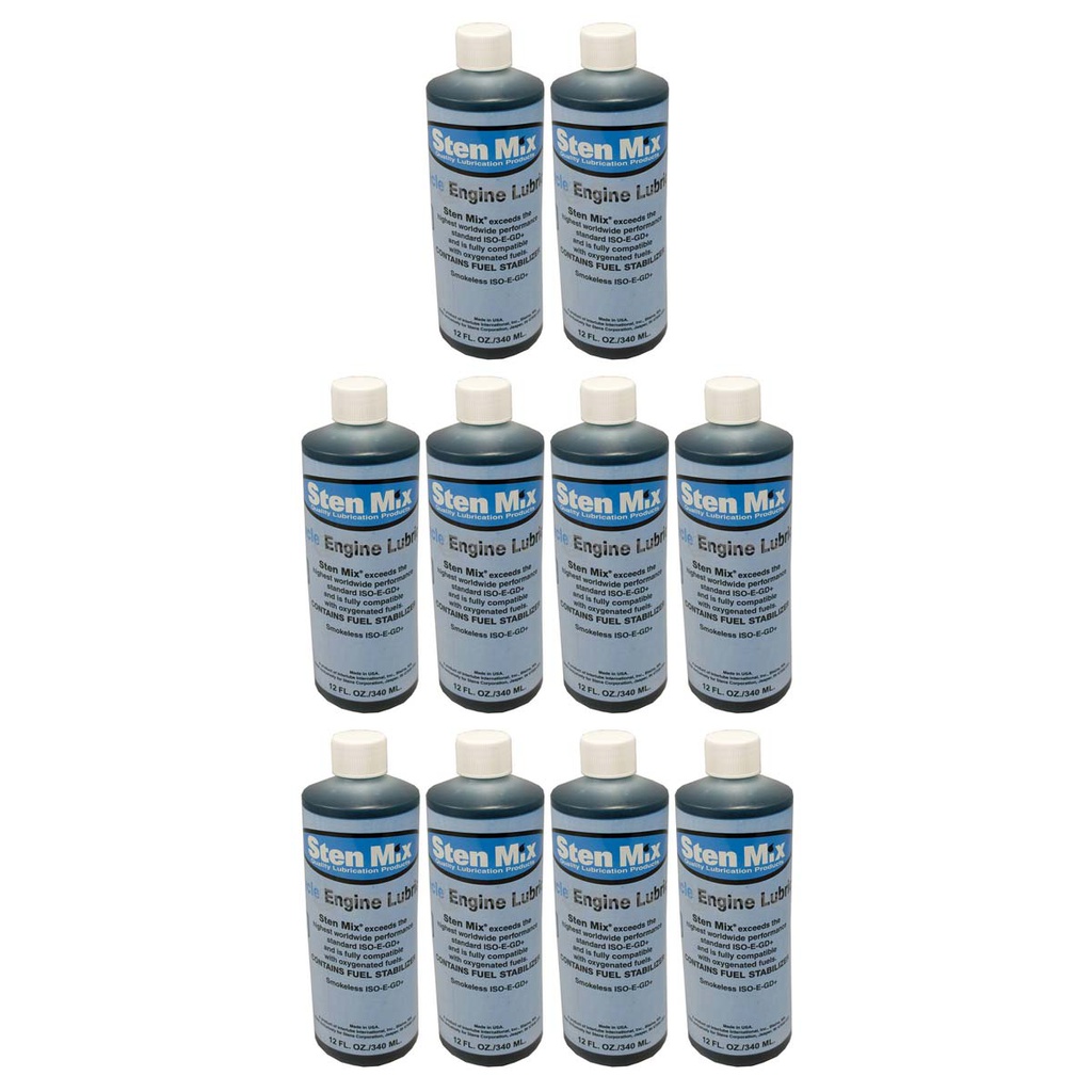 10 Pack of Stens 770-065 Sten Mix 2-Cycle Oil 770-073 770-25 770-263