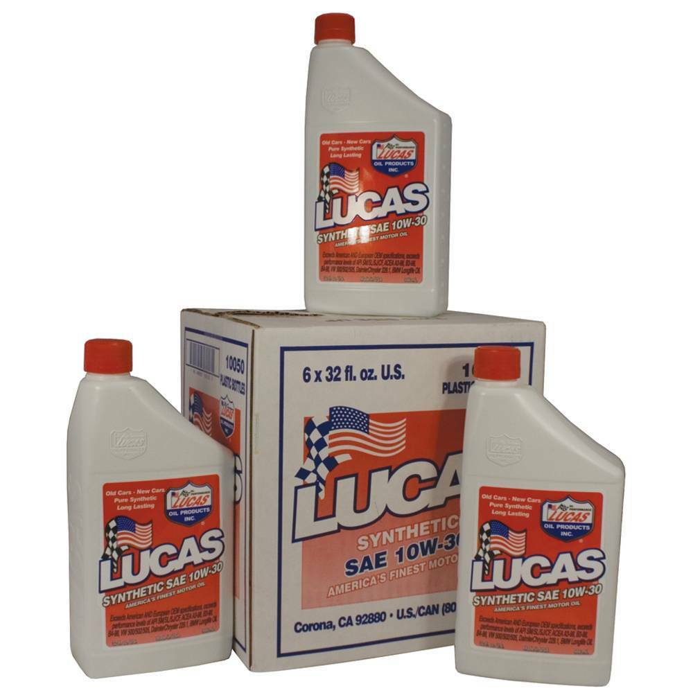 6 Pack of Stens 051-551 Lucas Oil Synthetic Motor Oil 10050 SAE 10W-30
