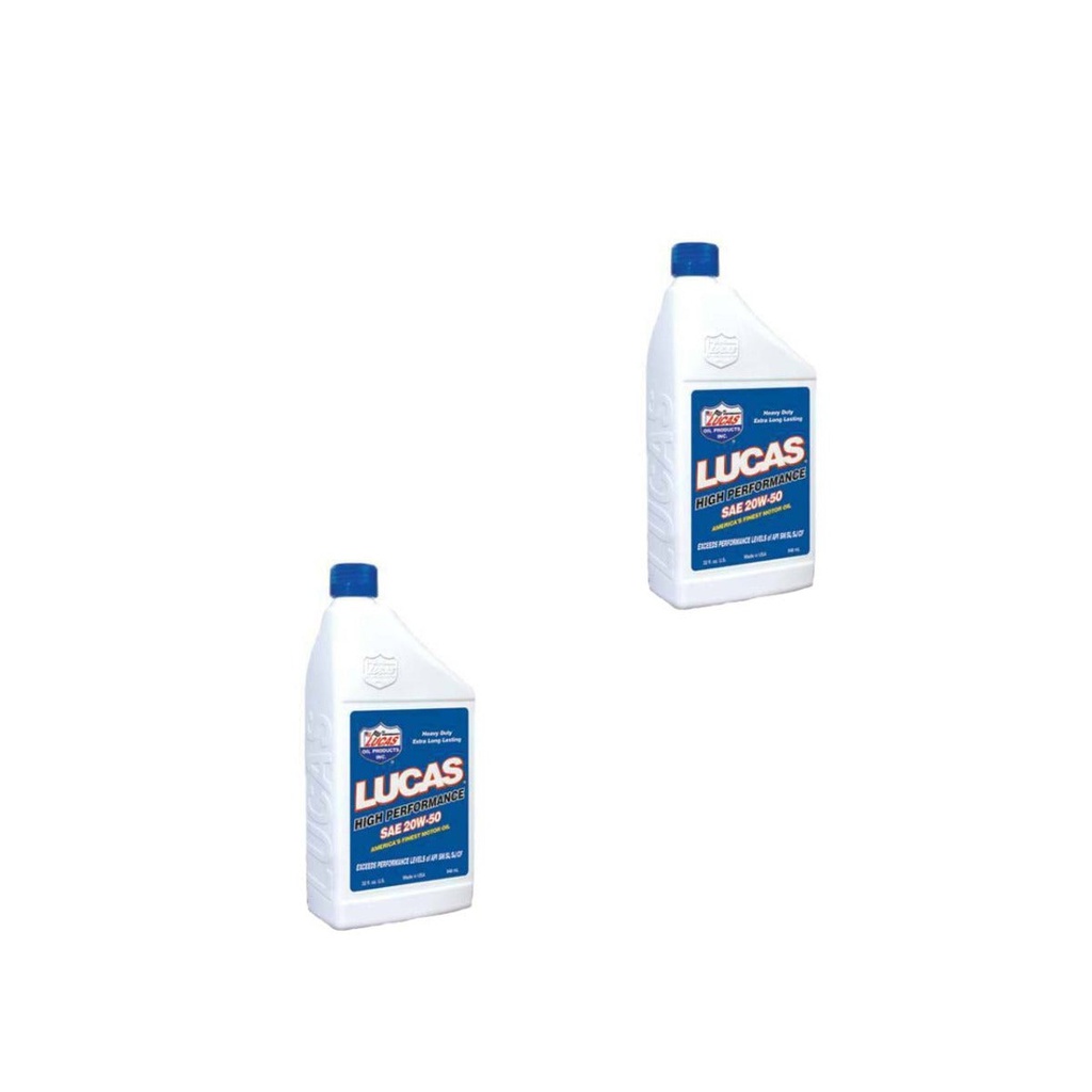2 Pack of Stens 051-624 Lucas Oil High Performance Oil 10252 SAE 20W-50