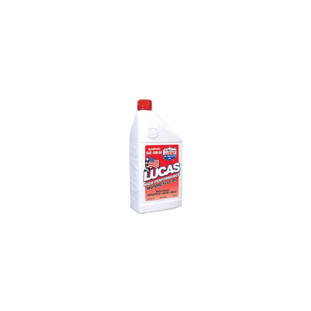 1 Pack of Stens 051-697 Lucas Oil Motorcycle Oil 10716 Synthetic SAE 10W-50