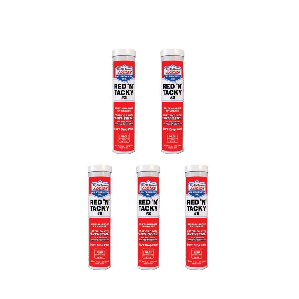 5 PK Stens 051-611 Lucas Oil Red N Tacky Grease Interchangeable by 751-343