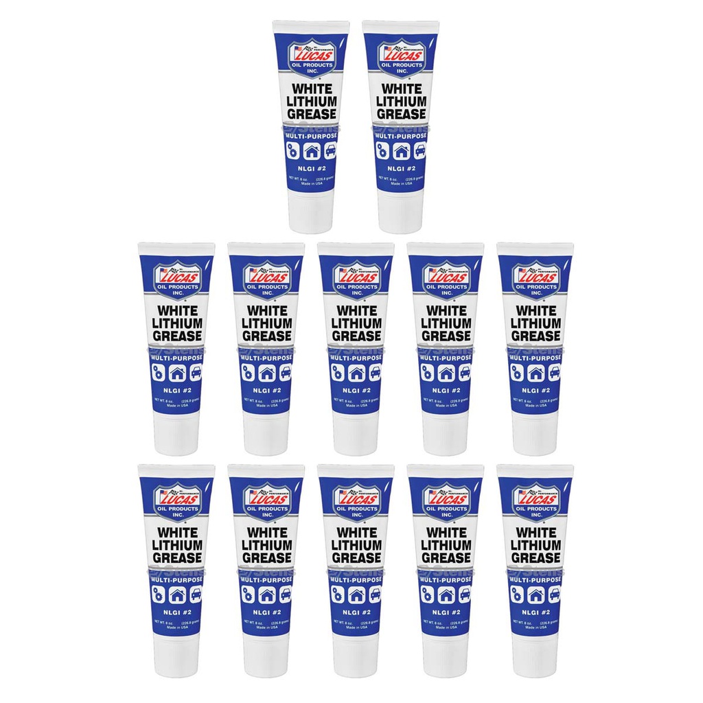 12 Pack of Stens 051-747 Lucas Oil White Lithium Grease 10533