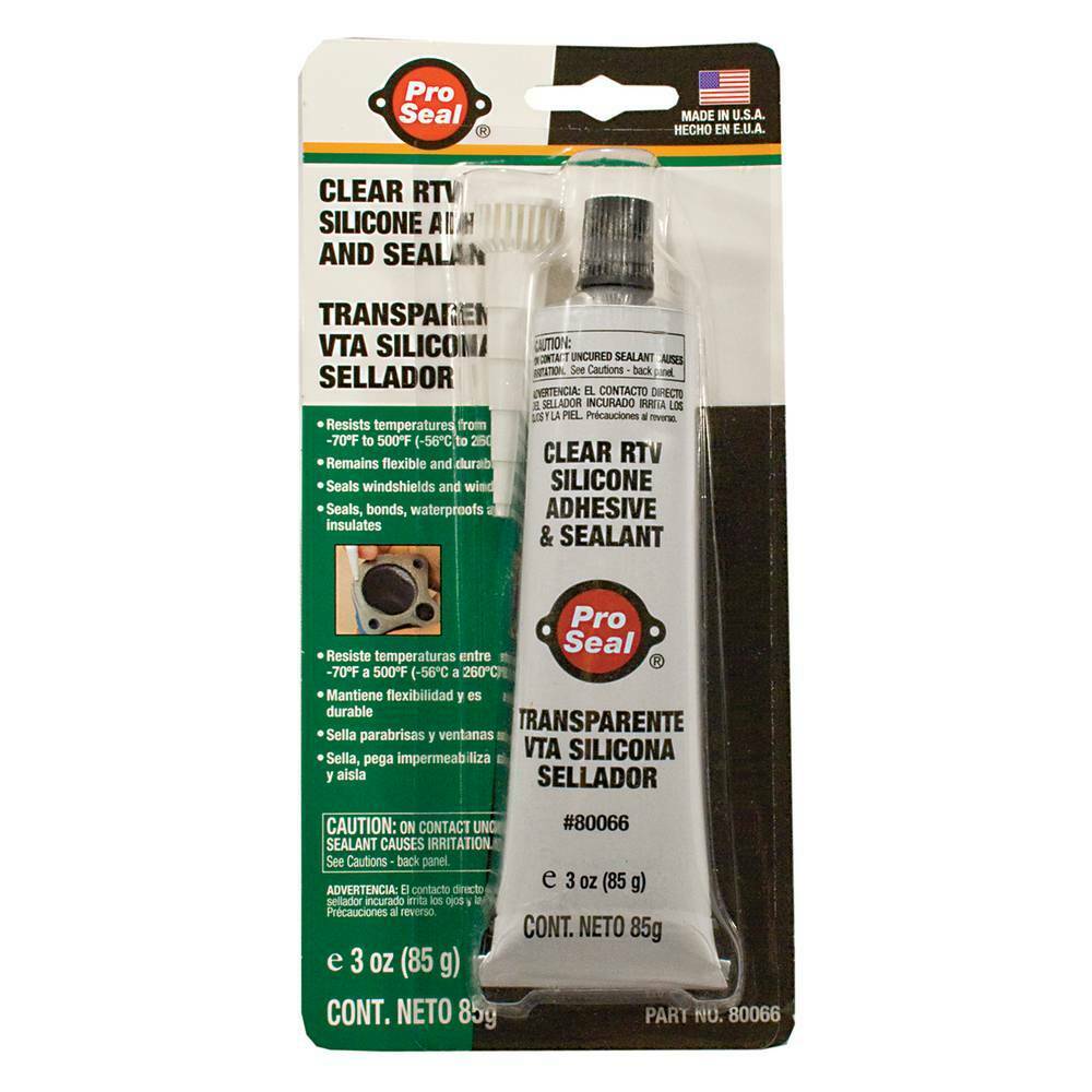 Stens 751-412 Silicone 3 oz. tube All-purpose clear sealant Instant gasket maker