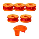 5 pk Lawn Trimmer and Edger Spool Line for WORX WG150 WG151 WG152 WG154