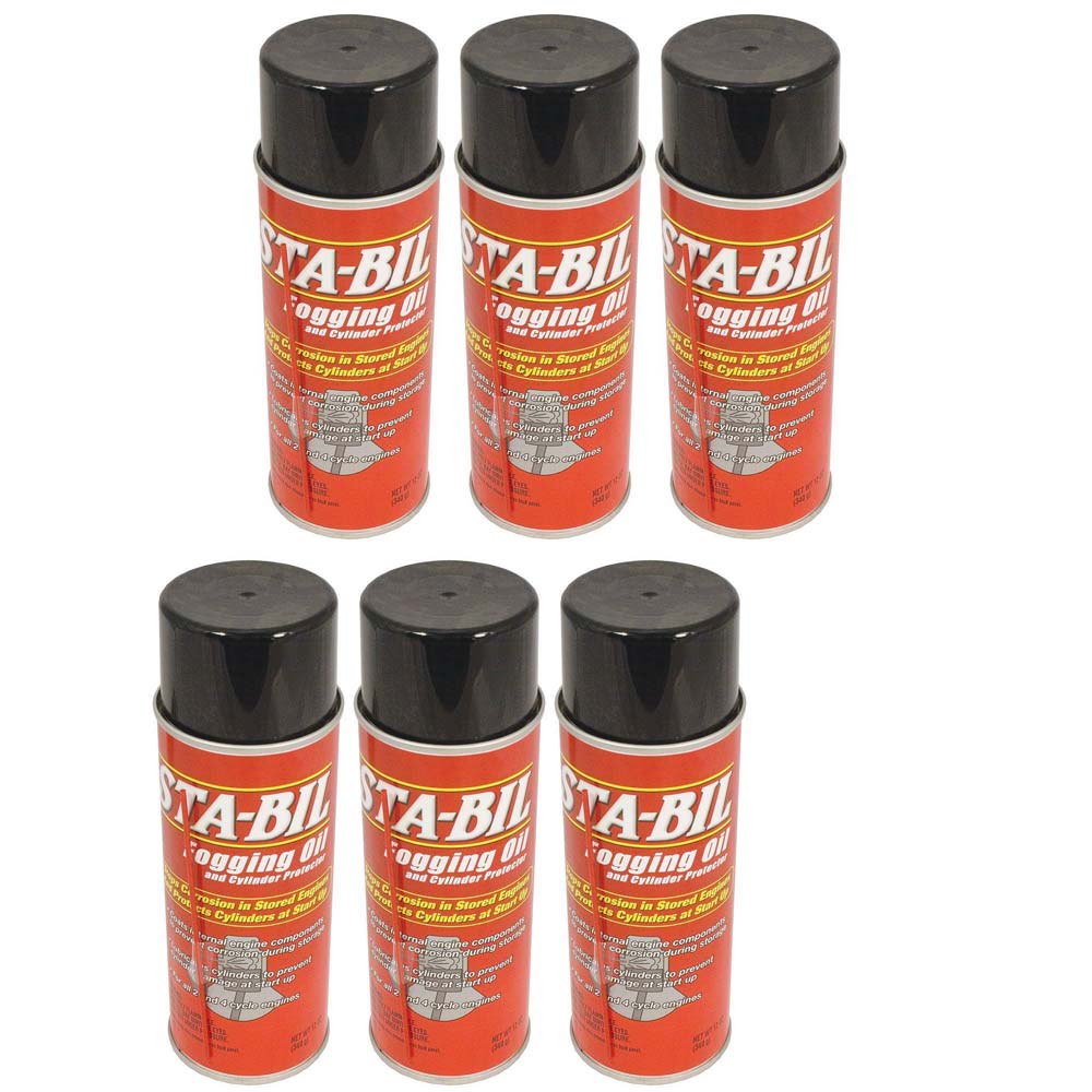 6 Pack of Stens 770-192 Gold Eagle Sta-Bil Fogging Oil 12 oz. can 2&amp;4-cycle