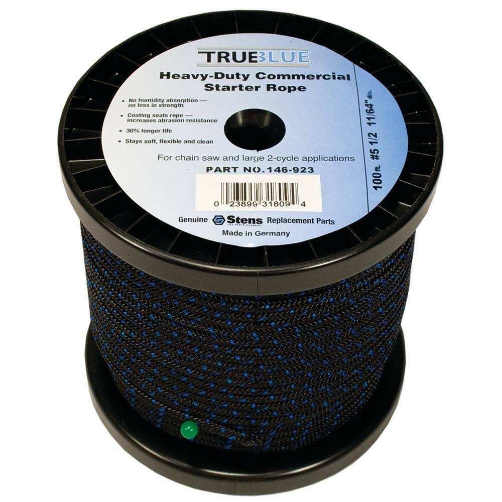 Stens 146-923 TrueBlue 100 Starter Rope 5 1/2 Solid Braid Diameter 11/64