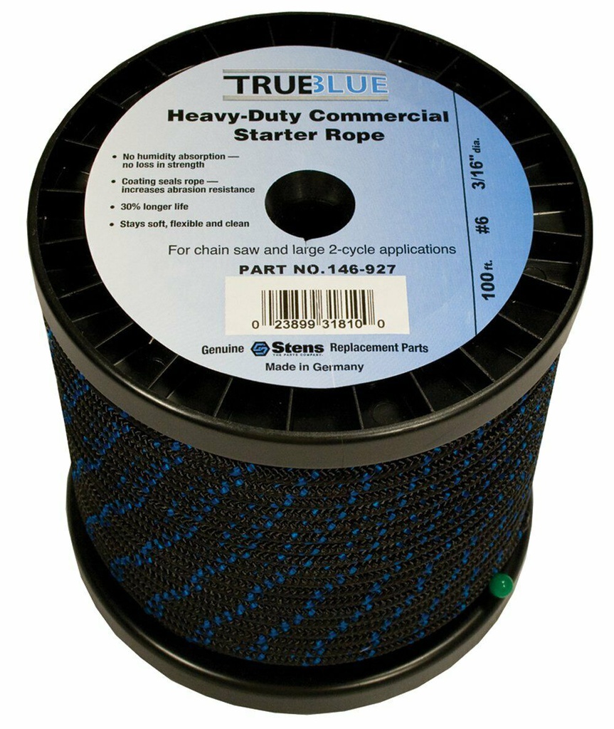Stens 146-927 TrueBlue 100' Starter Rope Size 6 Diameter 3/16