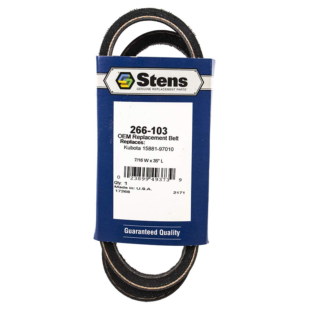 Stens 266-103 OEM Replacement Belt Fits Kubota 15881-97010  KB-15881-97010