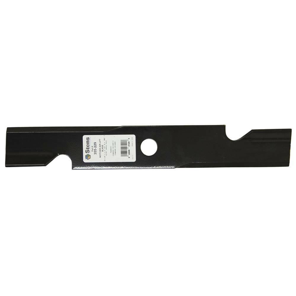 Stens 355-229 Notched Air-Lift Blade Fits Exmark 103-6381  103-6381-S