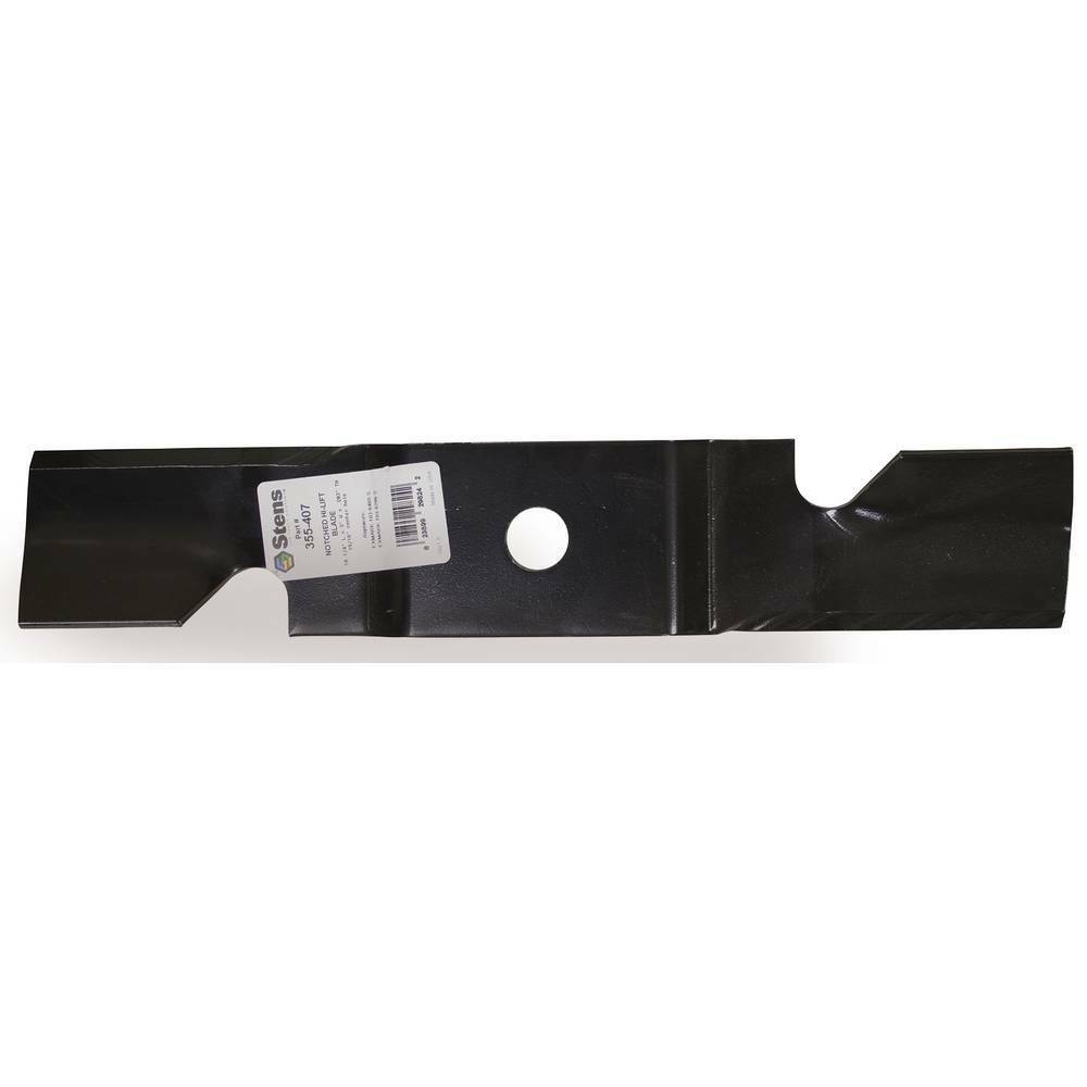 Stens 355-407 Notched Hi-Lift Blade Fits Exmark 103-6381  103-6381-S