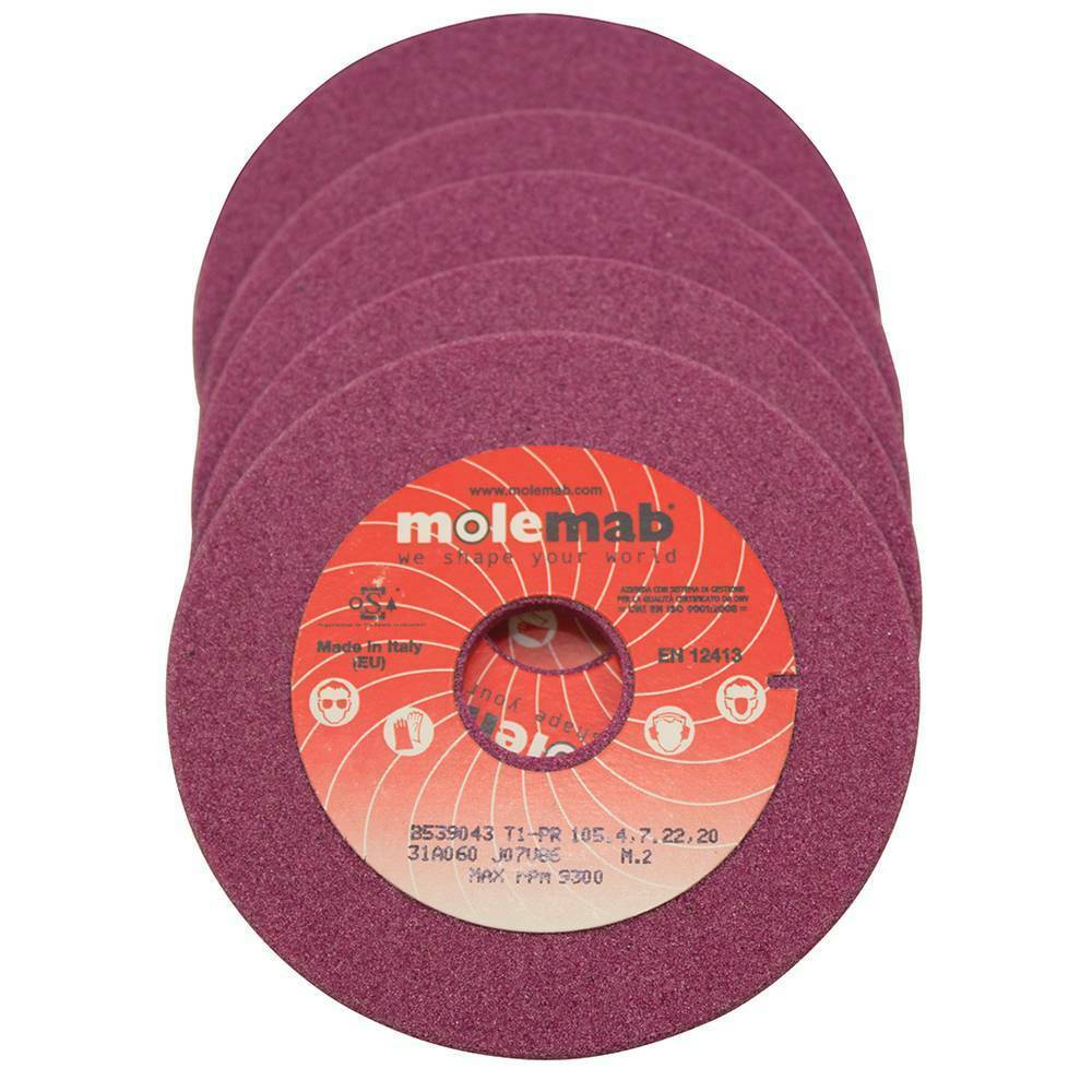 Stens 700-194 Molemab Grinding Wheel 4 inch  1/4 inch  7/8 inch box of 5