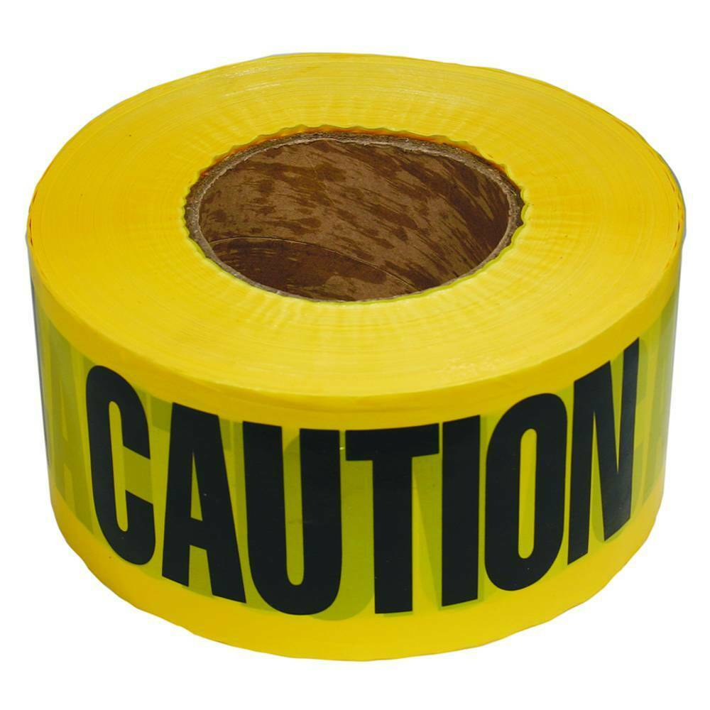 Stens 751-527 Barricade Caution Tape  Yellow and Black Size 3 inch W