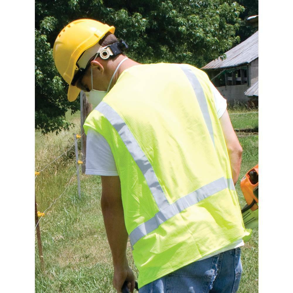 Stens 751-737 Safety Vest Class 2 lime  Hook and loop closure  X-large