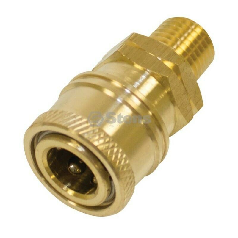 Stens 758-910 Quick Coupler Socket 1/4 inch Male Brass  Max PSI 4000