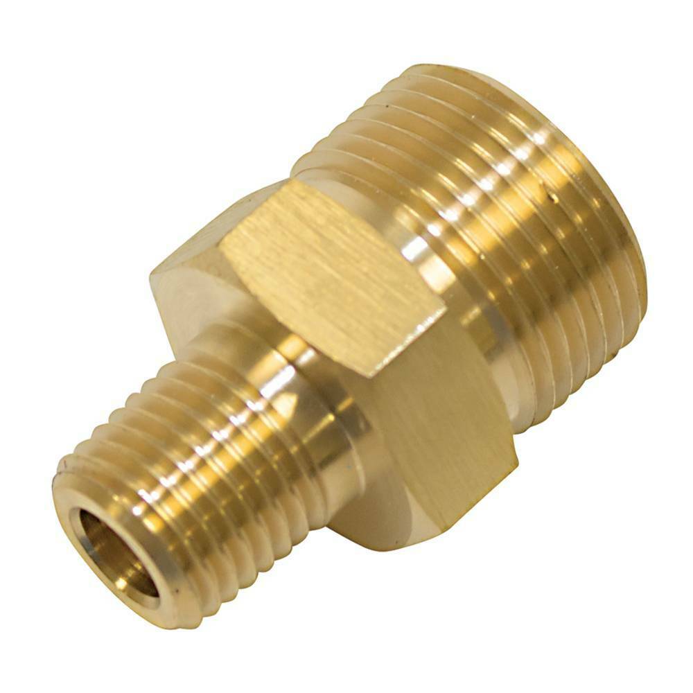 Stens 758-918 Fitting 1/4 inch Male Inlet  Max PSI 4000  Material Brass