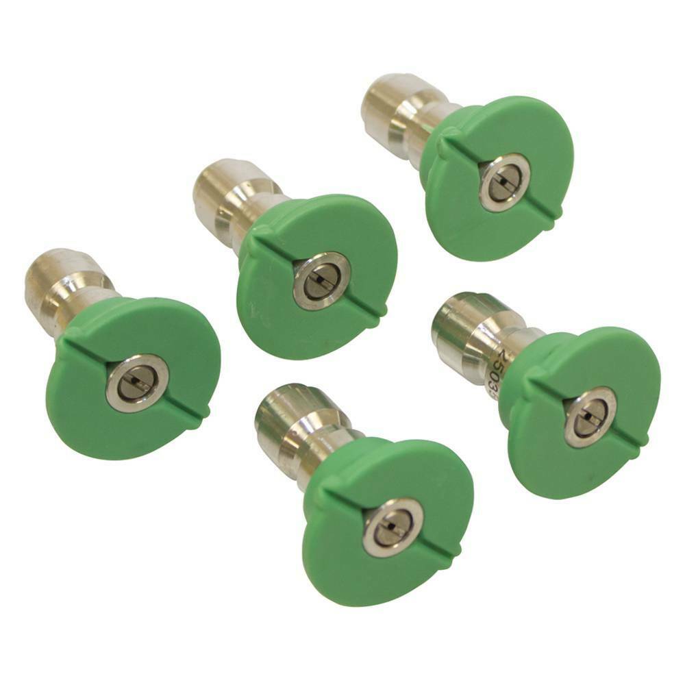 Stens 758-948 Pressure Washer Nozzle Shop Pack  Stainless Steel  Green
