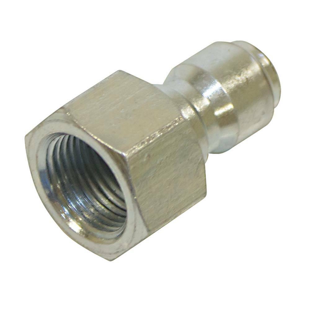 Stens 758-966 Quick Coupler Plug Female 3/8 inch Female Inlet  Plated steel